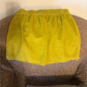 Yellow Mini Skirt American Eagle